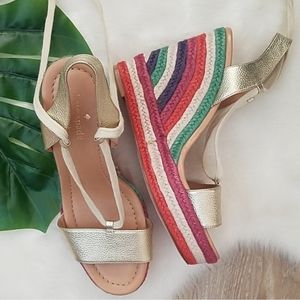 Kate Spade Espadrille Wedge Sandals Size 9.5